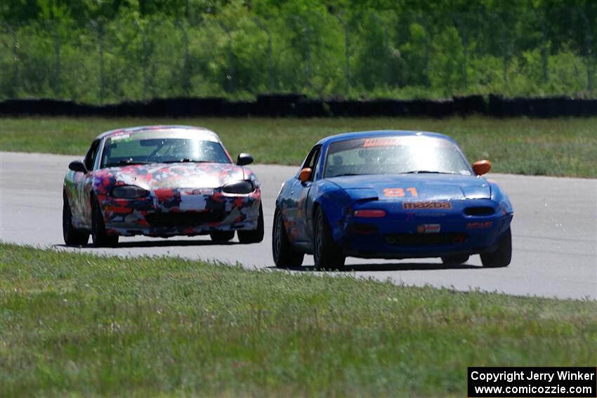 Gordon Kuhnley's and Cohen Craft's Spec Miata Mazda Miatas