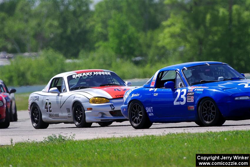 George Ellis' and Kyle Greenhill's Spec Miata Mazda Miatas