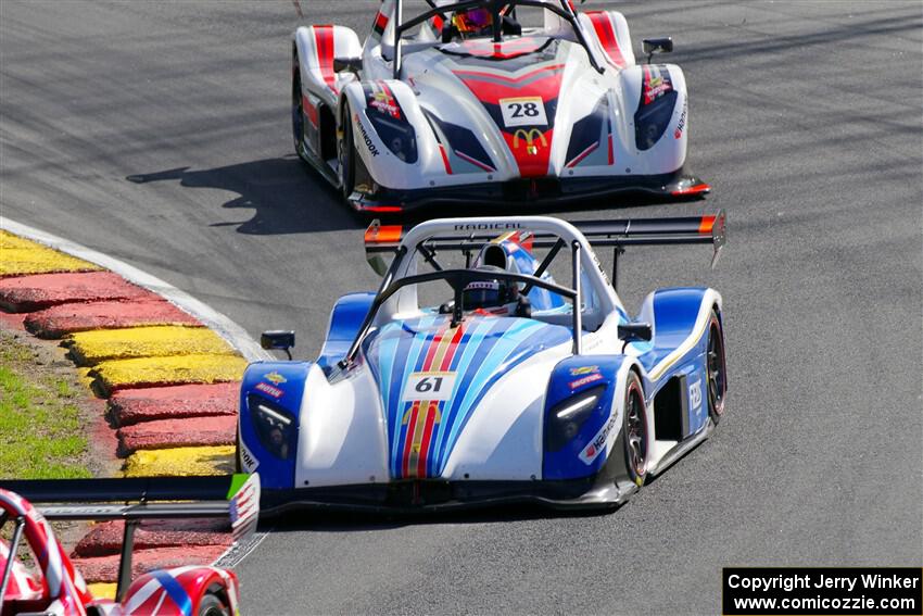 Mike Anzaldi's Radical SR3 XXR 1500 and Corey Neveau's Radical SR3 XXR 1500