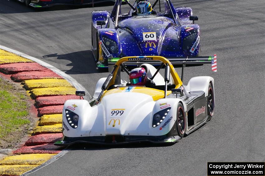 Jace Bacon's Radical SR3 XX 1340 and Mike D'Ambrose's Radical SR3 XXR 1340