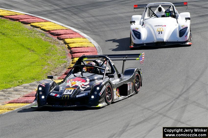 Gregg Gorski's Radical SR10 and Jack Yang's Radical SR3 XXR 1500