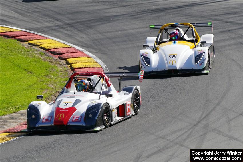 Chris McMurry's Radical SR3 XXR 1340 and Jace Bacon's Radical SR3 XX 1340