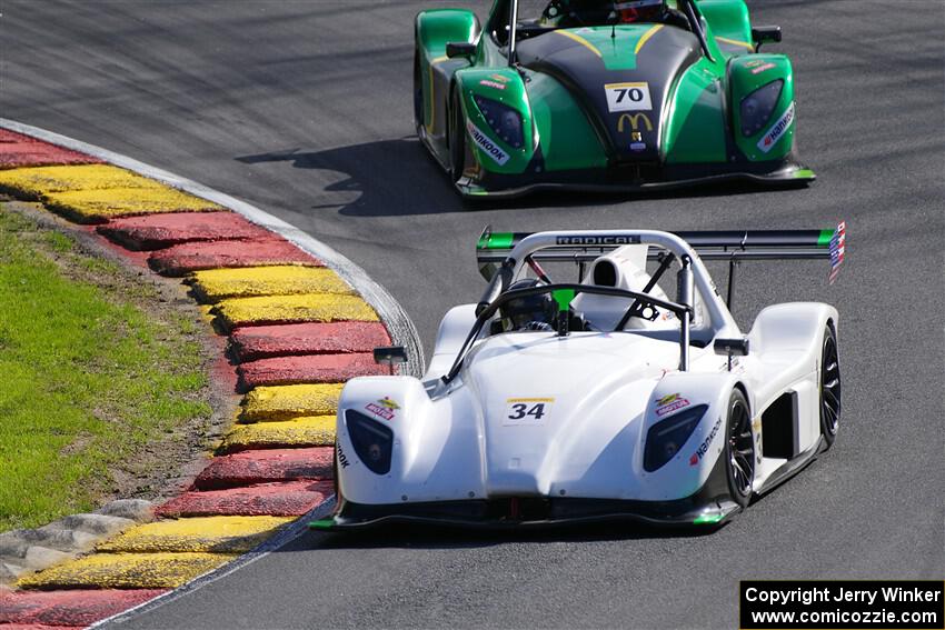 Ben Blander's Radical SR3 XXR 1340 and Evan Wolf's Radical SR3 XX 1340