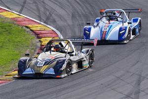 Evan Slater's Radical SR3 XXR 1500 and Mike Anzaldi's Radical SR3 XXR 1500