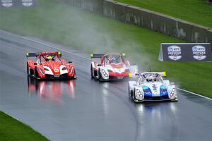 Louis Schriber's Radical SR10 XXR, Chip Romer's Radical SR10 XXR and Clint Field's Radical SR10