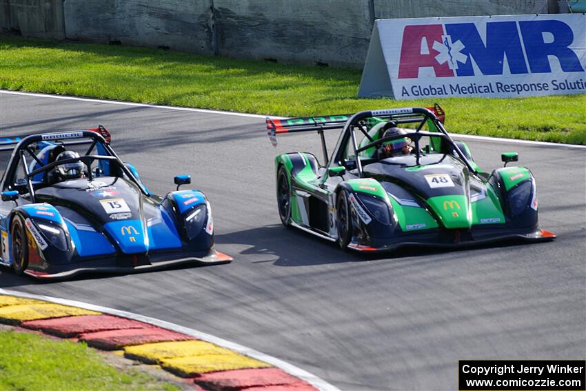 Jordan Missig's Radical SR3 XXR 1500 and Nicholas D'Orlando's Radical SR3 XXR 1500