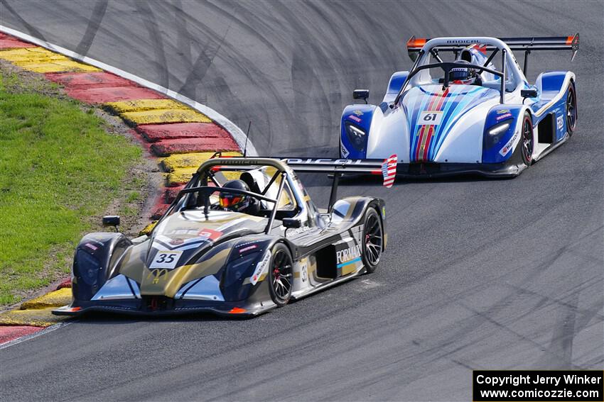 Evan Slater's Radical SR3 XXR 1500 and Mike Anzaldi's Radical SR3 XXR 1500