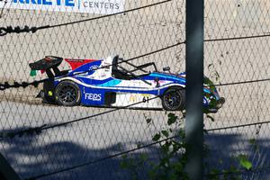 Mike Anzaldi's Radical SR3 XXR 1500 stalled in Canada Corner.