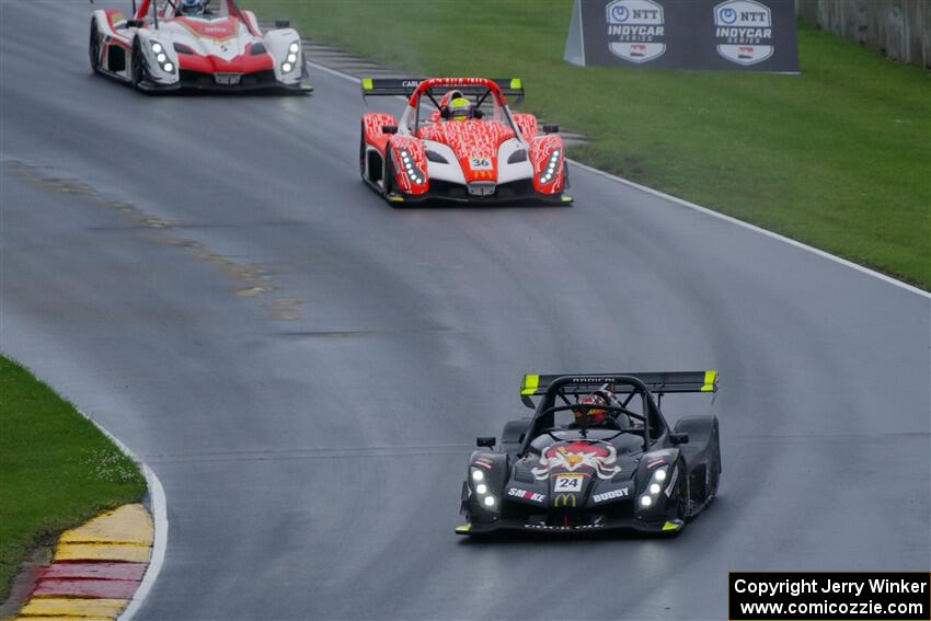 Gregg Gorski's Radical SR10, Clint Field's Radical SR10 and Chip Romer's Radical SR10 XXR