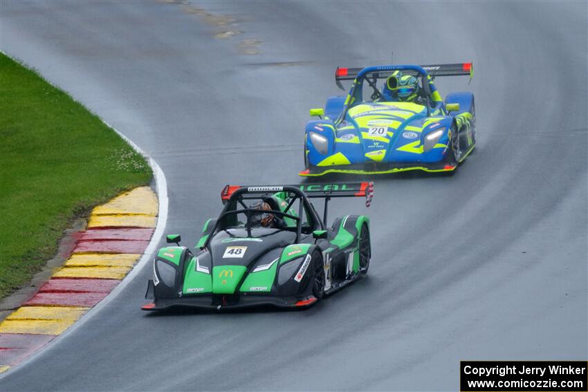 Jordan Missig's Radical SR3 XXR 1500 and Austin Riley's Radical SR3 XXR 1500