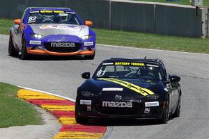 Andrew List's and Max Faulkner's Mazda MX-5 Cups