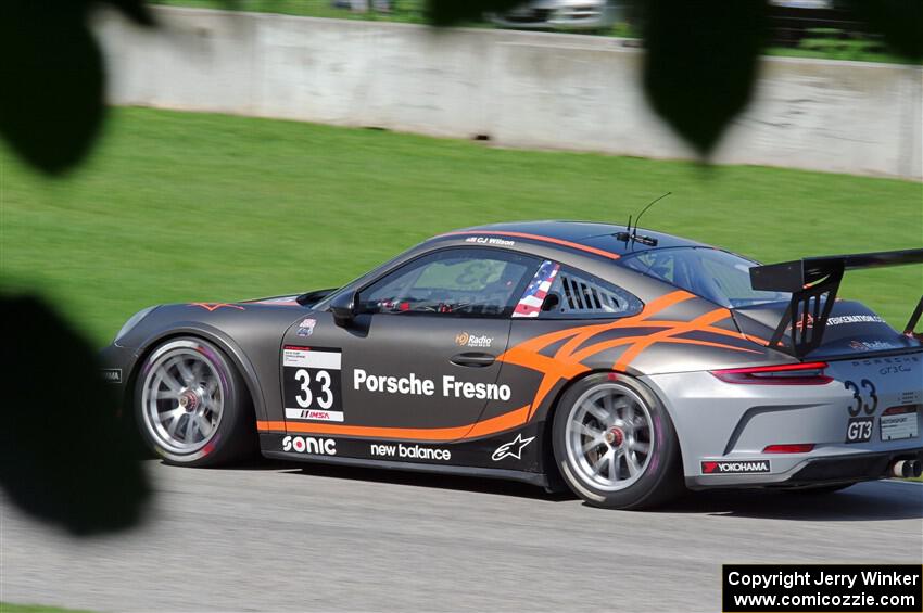 C.J. Wilson's Porsche GT3 Cup