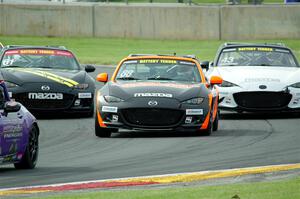 Eric Palmer's, Brian Lockwood's and Andrew List's Mazda MX-5 Cups