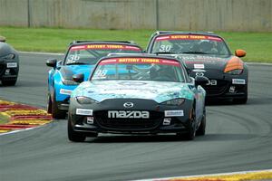 Jackson Robillard's, David Staab's and Ted Sahley's Mazda MX-5 Cups