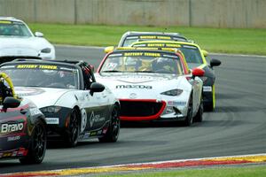 Robert Noaker's, Drake Kemper's and Luke Oxner's Mazda MX-5 Cups