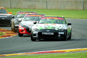 Nathanial Sparks', Sarah Montgomery's and Andrew List's Mazda MX-5 Cups