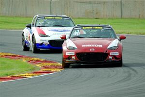 Michael Carter's and Robert Stout's Mazda MX-5 Cups