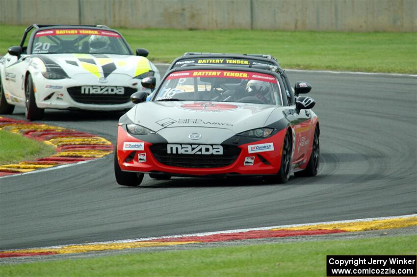John Dean, II's , Ryan Hall's and Hernan Palermo's Mazda MX-5 Cups
