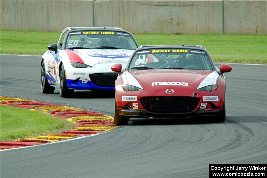 Michael Carter's and Robert Stout's Mazda MX-5 Cups