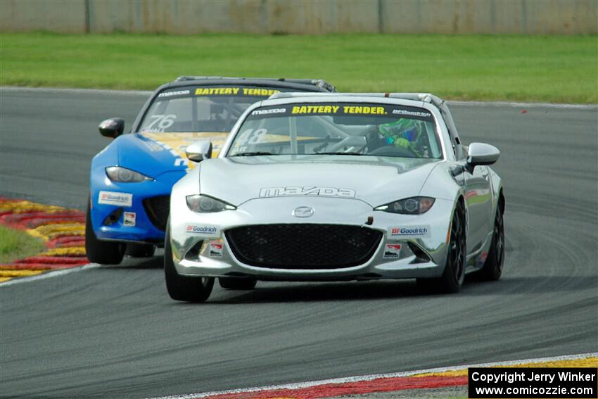 Zach Lee's and Ryan Hall's Mazda MX-5 Cups