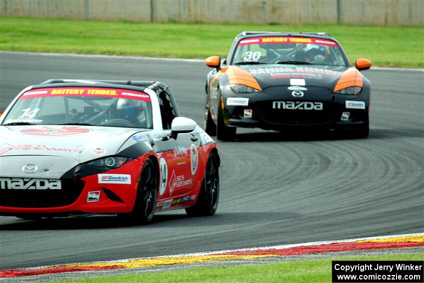 Sarah Montgomery's and Ted Sahley's Mazda MX-5 Cups
