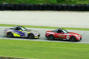 Michael Carter's and Selin Rollan's Mazda MX-5 Cups