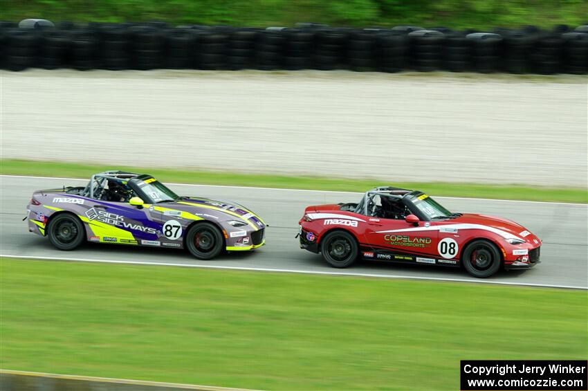 Michael Carter's and Selin Rollan's Mazda MX-5 Cups