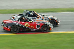 Peter Ensor's and Tyler Maxson's Mazda MX-5 Cups