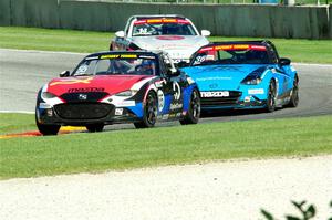 Moisey Uretsky's, David Staab's and Sarah Montgomery's Mazda MX-5 Cups
