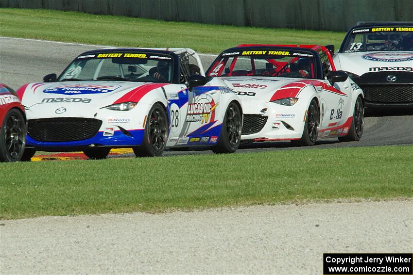 Robert Stout's and Bryan Ortiz's Mazda MX-5 Cups