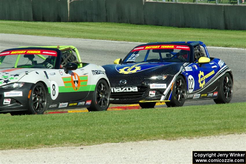 Nathanial Sparks' and Carter Weedon's Mazda MX-5 Cups