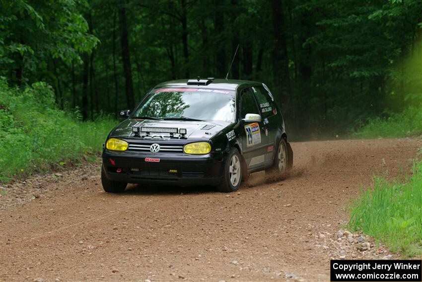 Chase Blakely / Mike Callaway VW GTI on SS1, Camp 3 North.