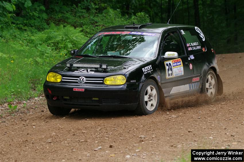 Chase Blakely / Mike Callaway VW GTI on SS1, Camp 3 North.
