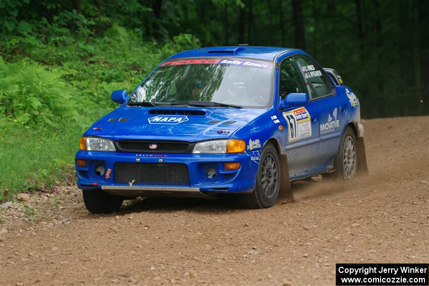 Connor Himes / Elliot Prusi Subaru Impreza on SS1, Camp 3 North.