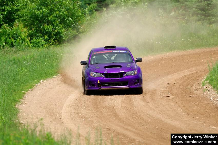 Silas Himes / Rubin Hatfield Subaru WRX STi on SS2, Skunk Creek.