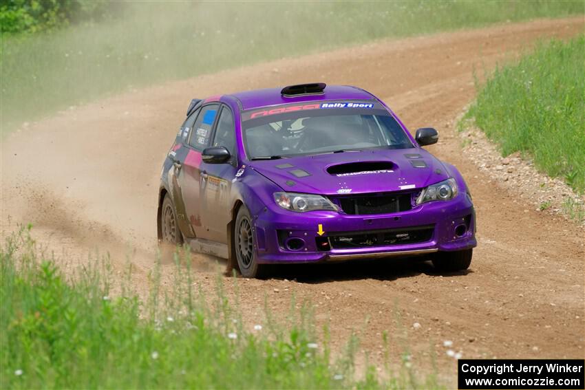 Silas Himes / Rubin Hatfield Subaru WRX STi on SS2, Skunk Creek.