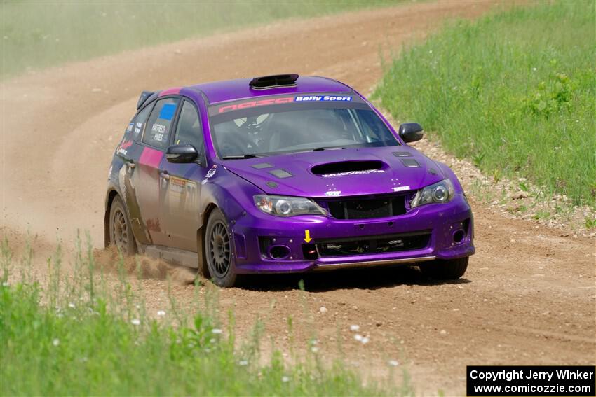 Silas Himes / Rubin Hatfield Subaru WRX STi on SS2, Skunk Creek.