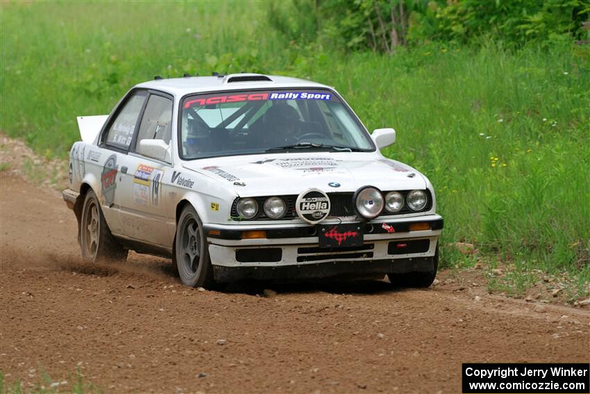 Shanti Witt / Keegan Helwig BMW 325is on SS2, Skunk Creek.