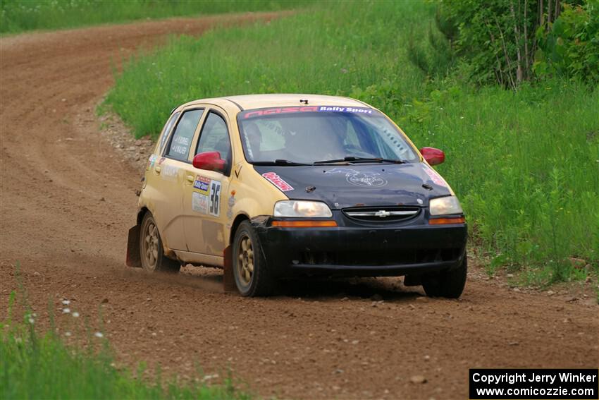 James Walker / Yannis Burnell Chevy Aveo on SS2, Skunk Creek.