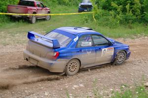 Jimmy Pelizzari / Bryce Proseus Subaru WRX on SS3, Woodtick Hollow.