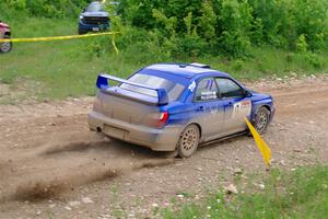 Jimmy Pelizzari / Bryce Proseus Subaru WRX on SS3, Woodtick Hollow.