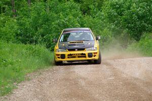 Steve Gingras / Joe Boburka Subaru Impreza on SS3, Woodtick Hollow.