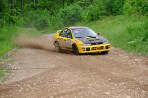 Steve Gingras / Joe Boburka Subaru Impreza on SS3, Woodtick Hollow.