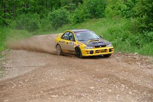 Steve Gingras / Joe Boburka Subaru Impreza on SS3, Woodtick Hollow.