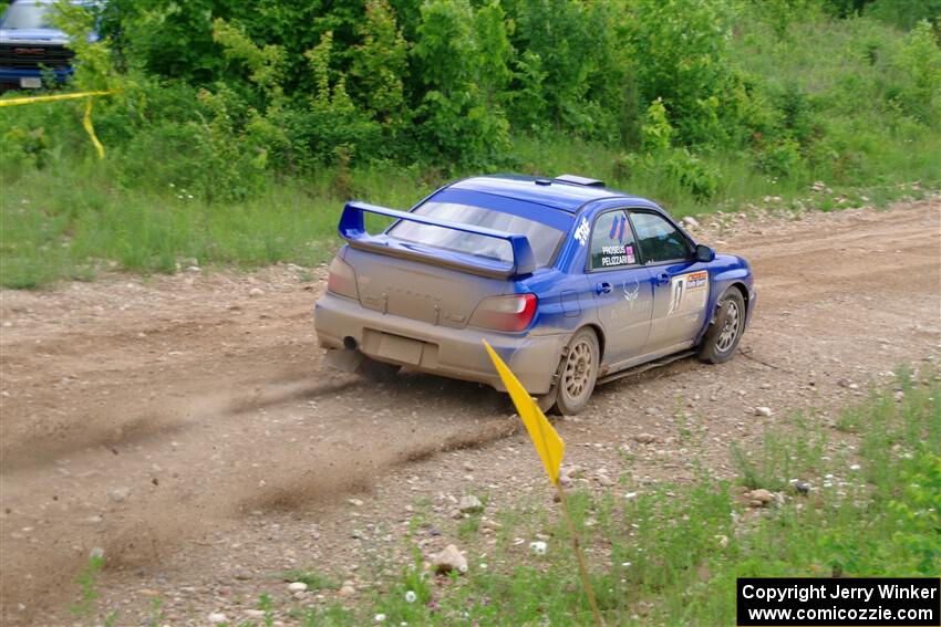 Jimmy Pelizzari / Bryce Proseus Subaru WRX on SS3, Woodtick Hollow.