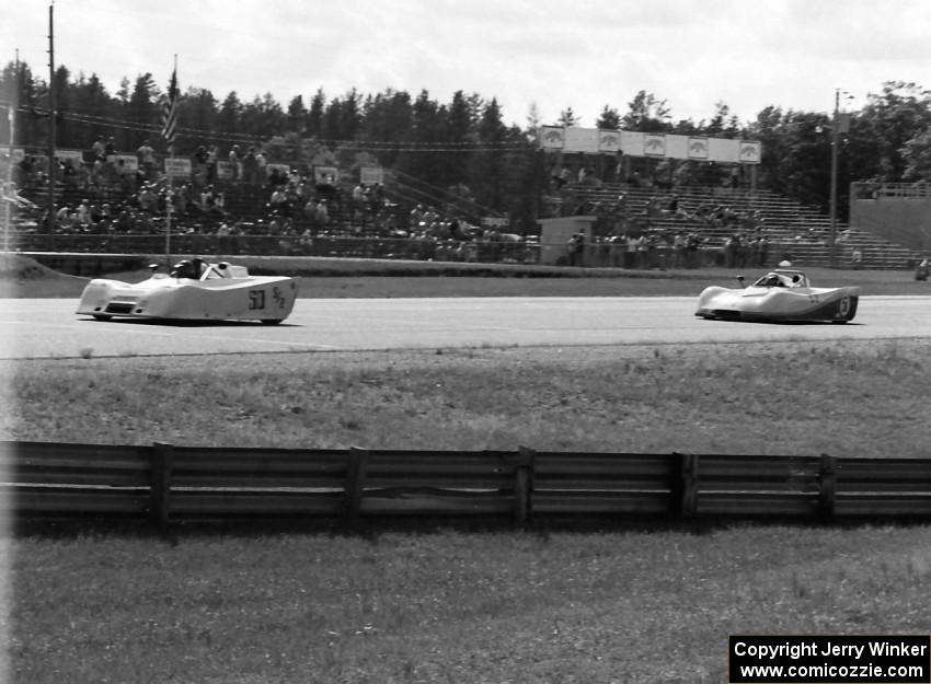 A pair of Ocelot Sports 2000s: John Bonnett leads John Cahill