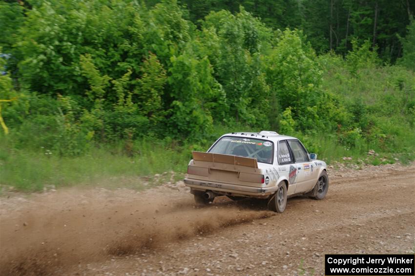 Shanti Witt / Keegan Helwig BMW 325is on SS3, Woodtick Hollow.