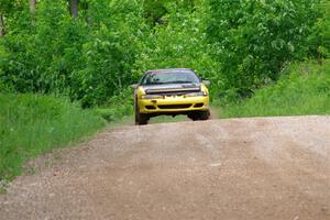 Eli Goethel / Max Sutton Mitsubishi Eclipse on SS3, Woodtick Hollow.