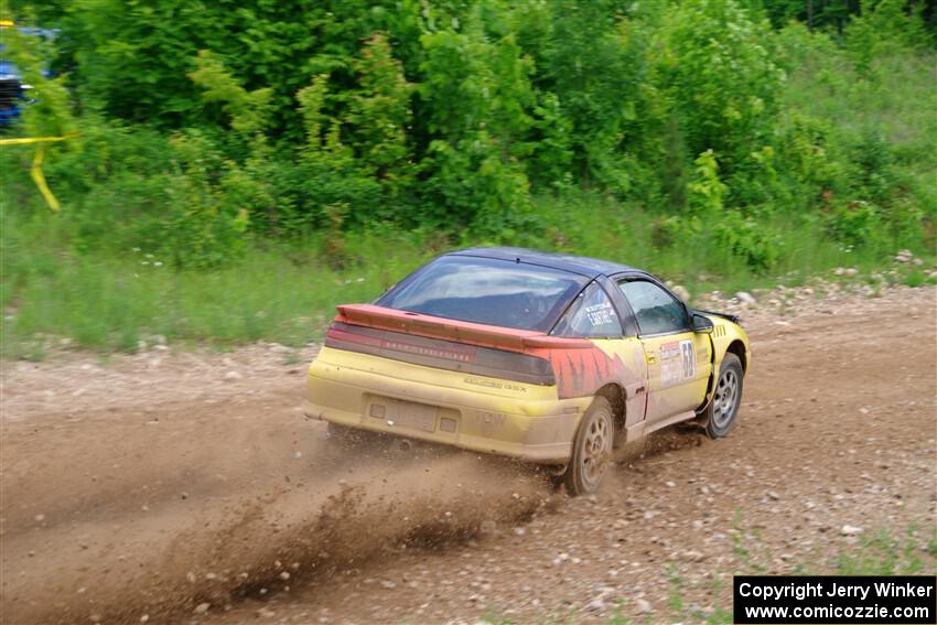 Eli Goethel / Max Sutton Mitsubishi Eclipse on SS3, Woodtick Hollow.