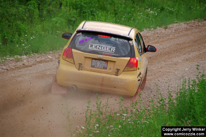 James Walker / Yannis Burnell Chevy Aveo on SS3, Woodtick Hollow.